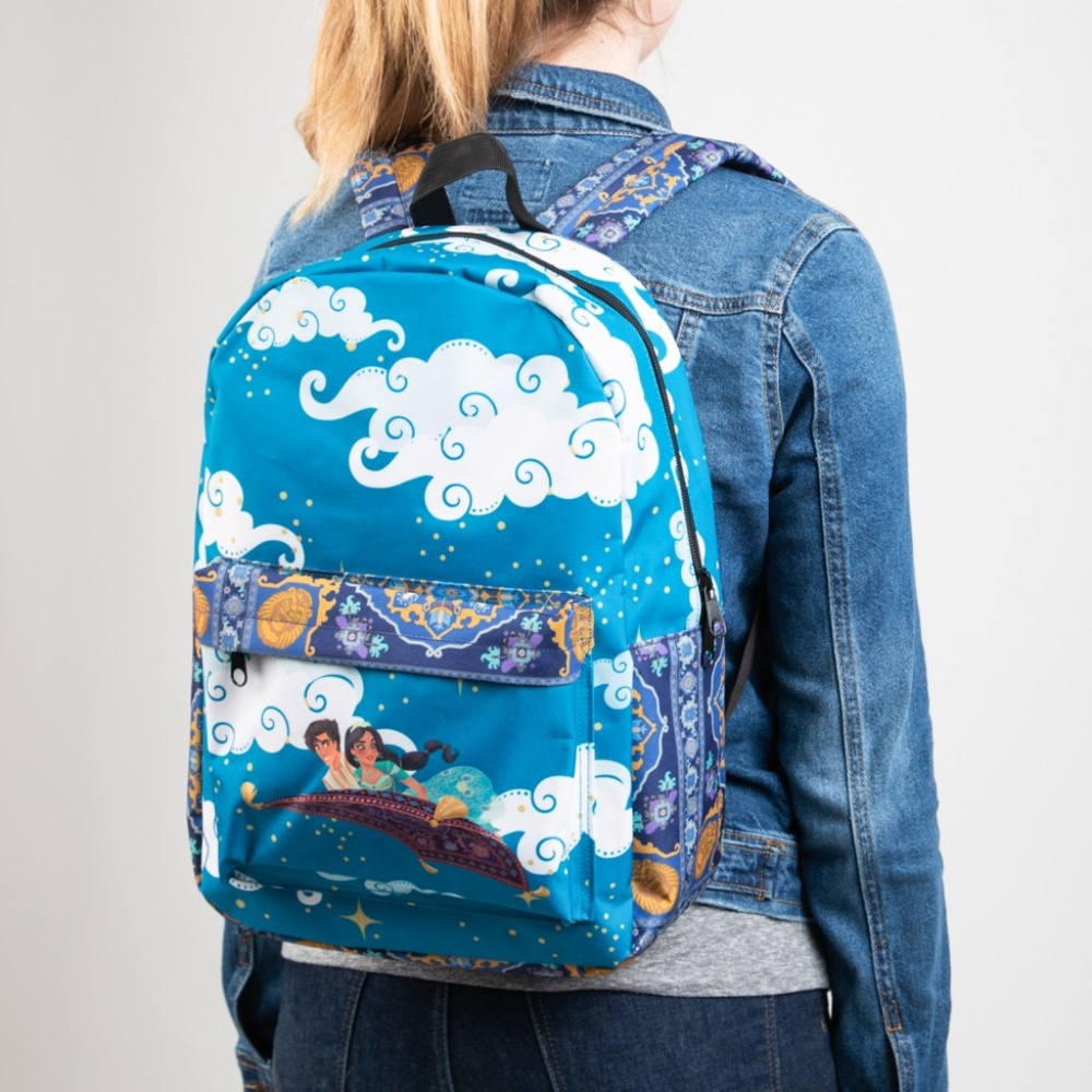 Disney's Aladdin and Jasmine Backpack - Laptop Book Bag - Picture 2 of 7